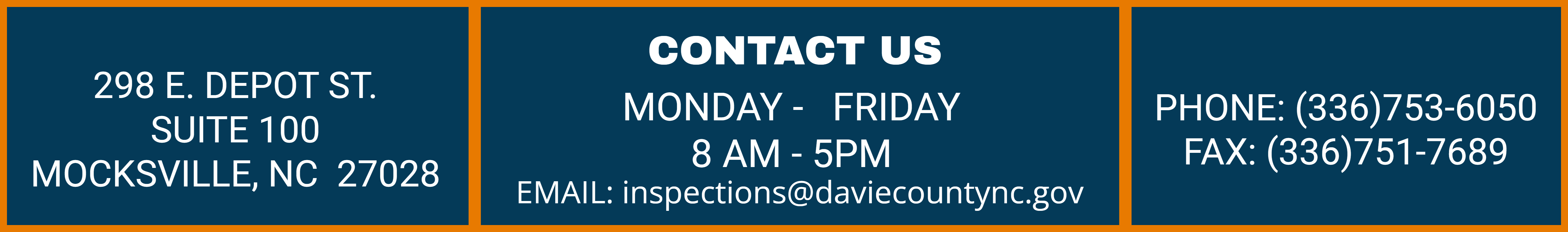 Planning & Development Services Contact Information