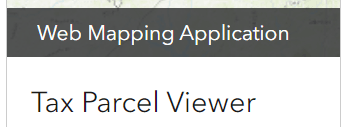 Tax Parcel Viewer