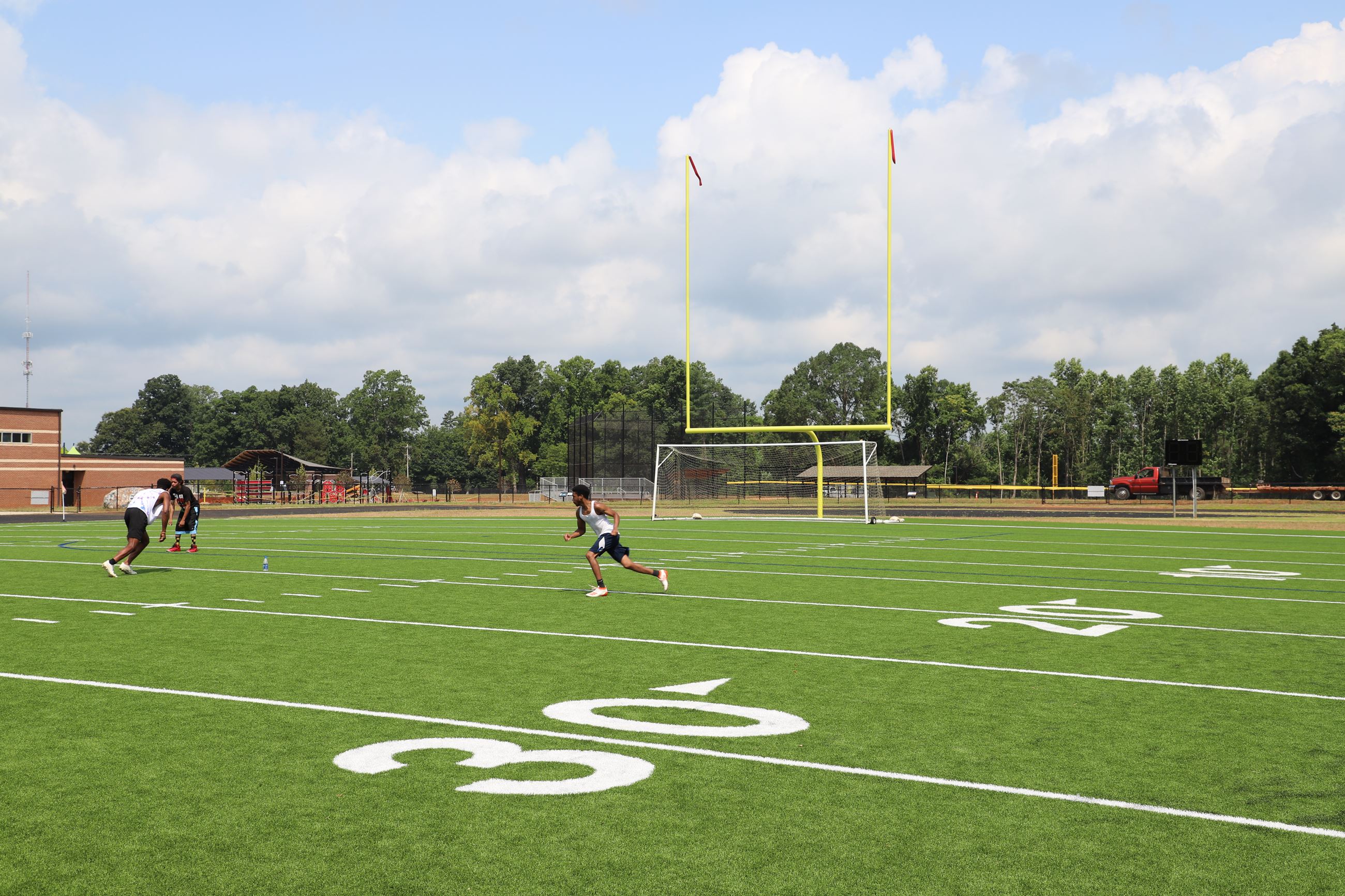 Turf Field with Kids